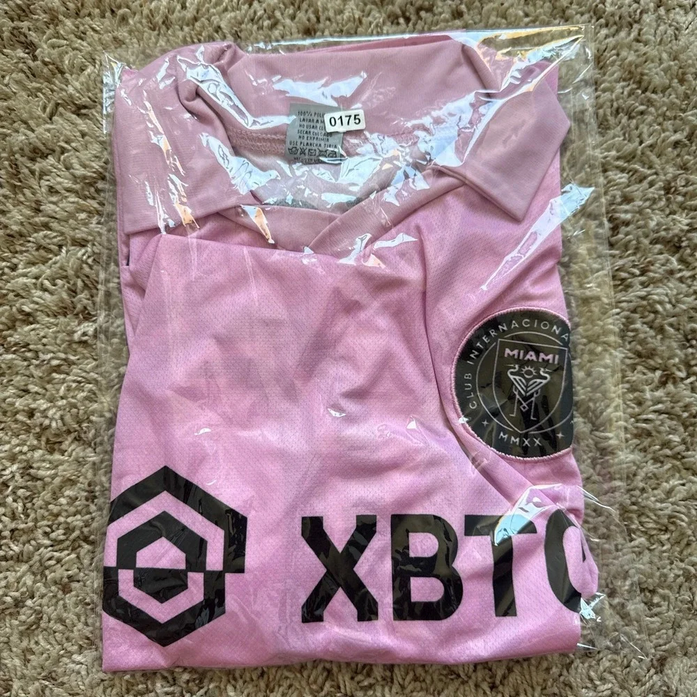 Inter Miami CF Messi 10 Soccer Jersey Pink MLS Short Sleeve Shirt Size S